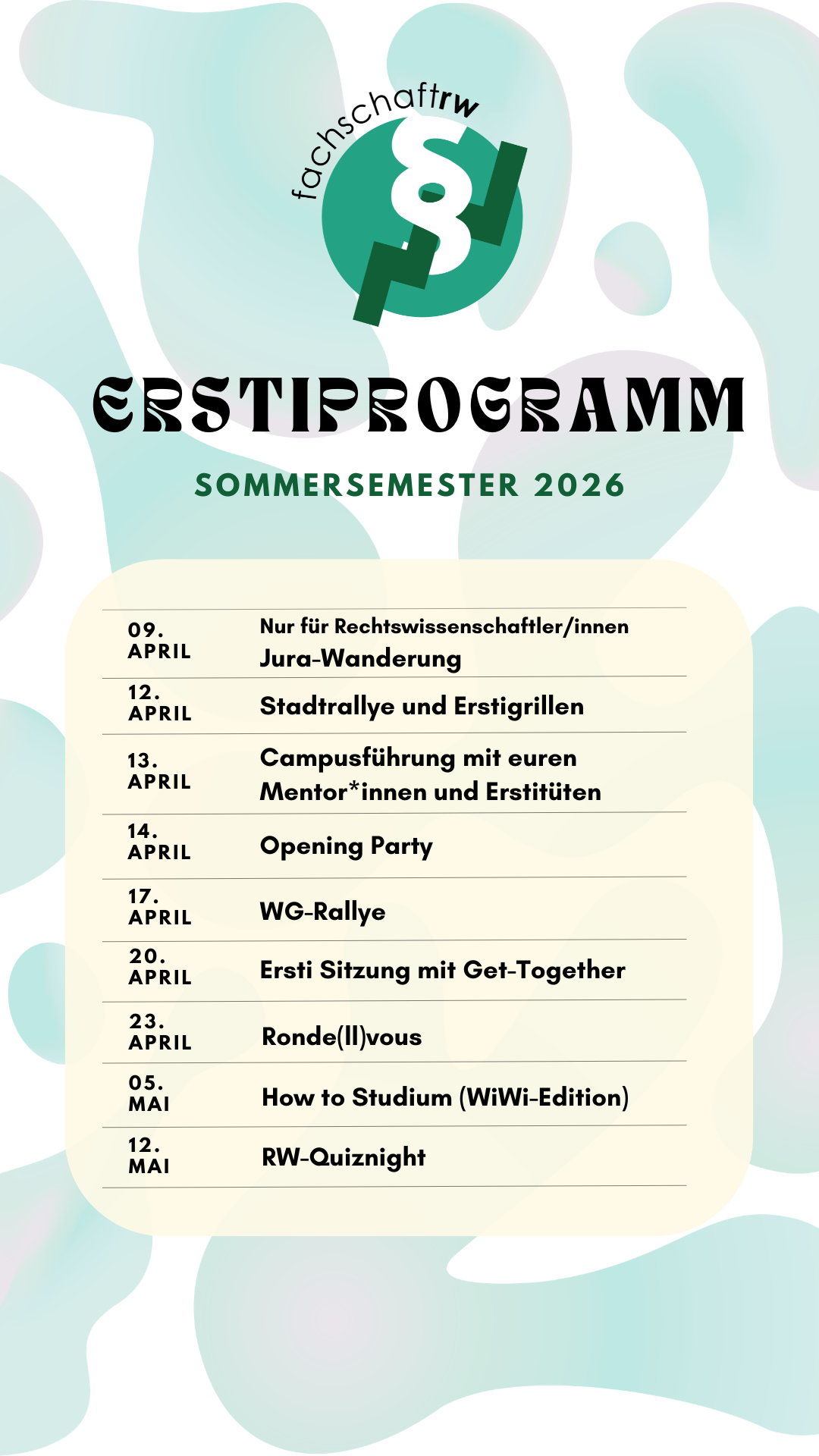 Erstiprogramm 2026