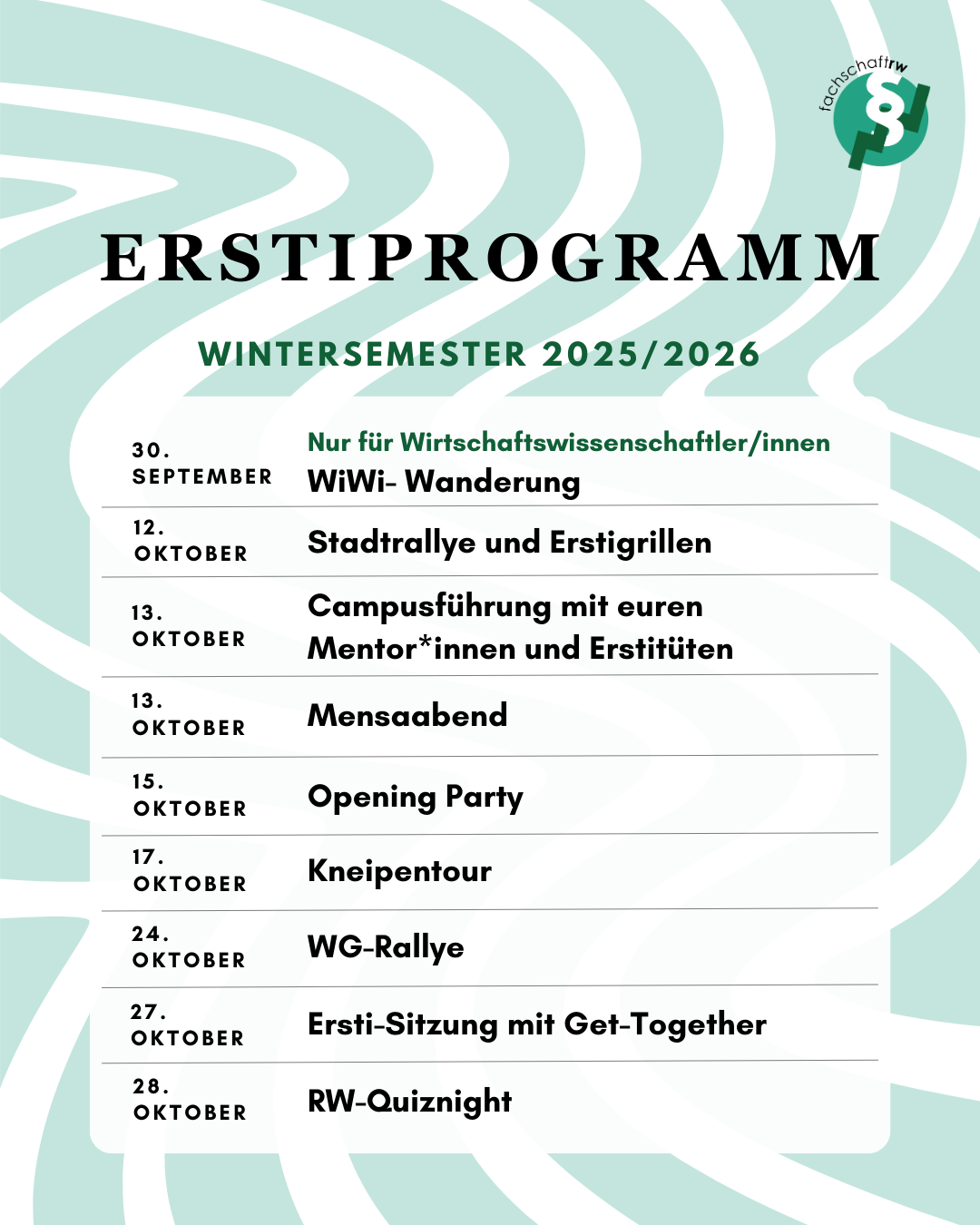 Erstiprogramm WS25/26
